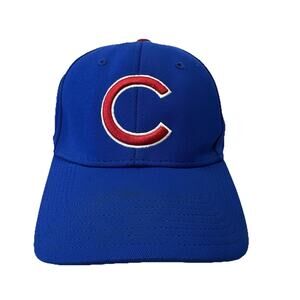 Chicago Cubs Logo Baseball Hat Adult Fitted M/L Blue MLB OC Outdoors Cap Stretch